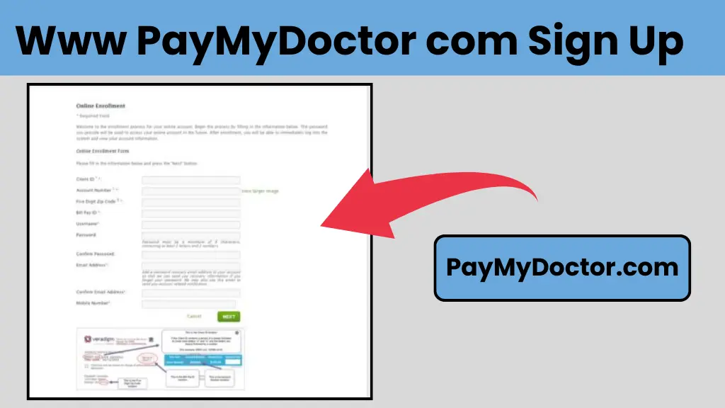 Www PayMyDoctor com Sign Up